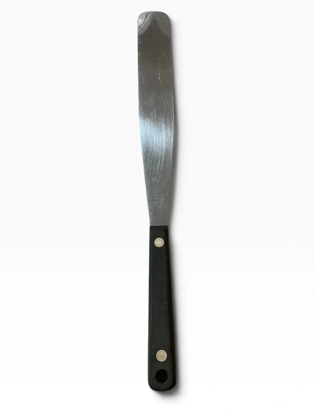 Vintage Ekco Flint Arrowhead Frosting Spreader Black Handle 12.25” USA